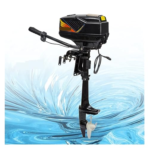 Trolling-Motor, Hochleistungs-Elektro-Außenbord-Trolling-Bürstenloser Motor, Langschaft 1000 W Fischerbootmotor 48 V, Zubehör Marine,Bootsmotor