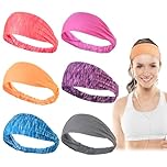 Dreamlover Headbands for Women’s Hair, Hair Bands for Women, Sweat Bands, 6 Pieces