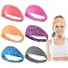 6 Pack Dreamlover Yoga Sports Headband, Women’s Elastic Athletic Hairband, Men’s Sweatband, Lightweight Working out Headbands
