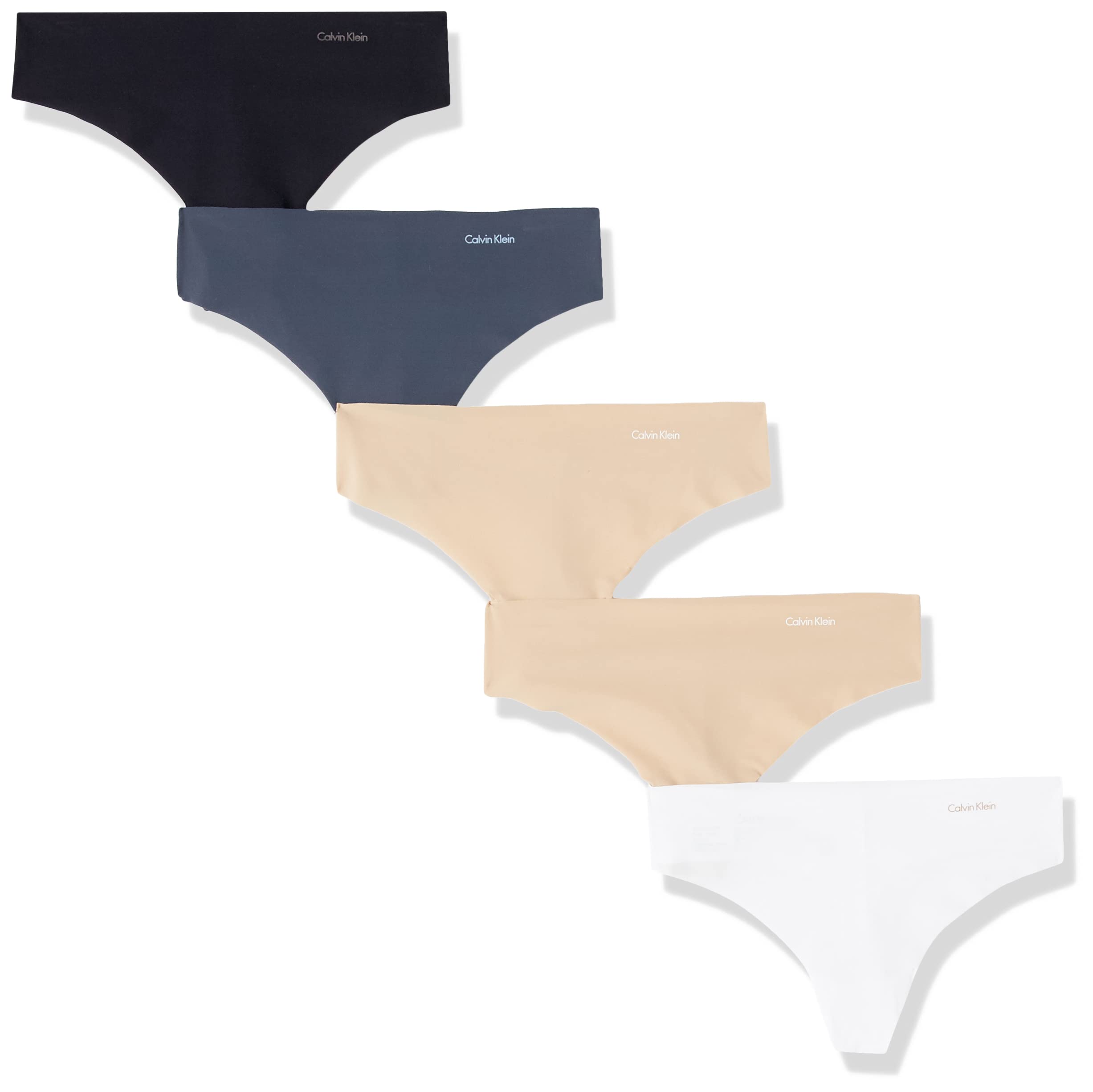Calvin KleinCalvin Klein Women's Invisibles Seamless Thong Panties, 5 Pack