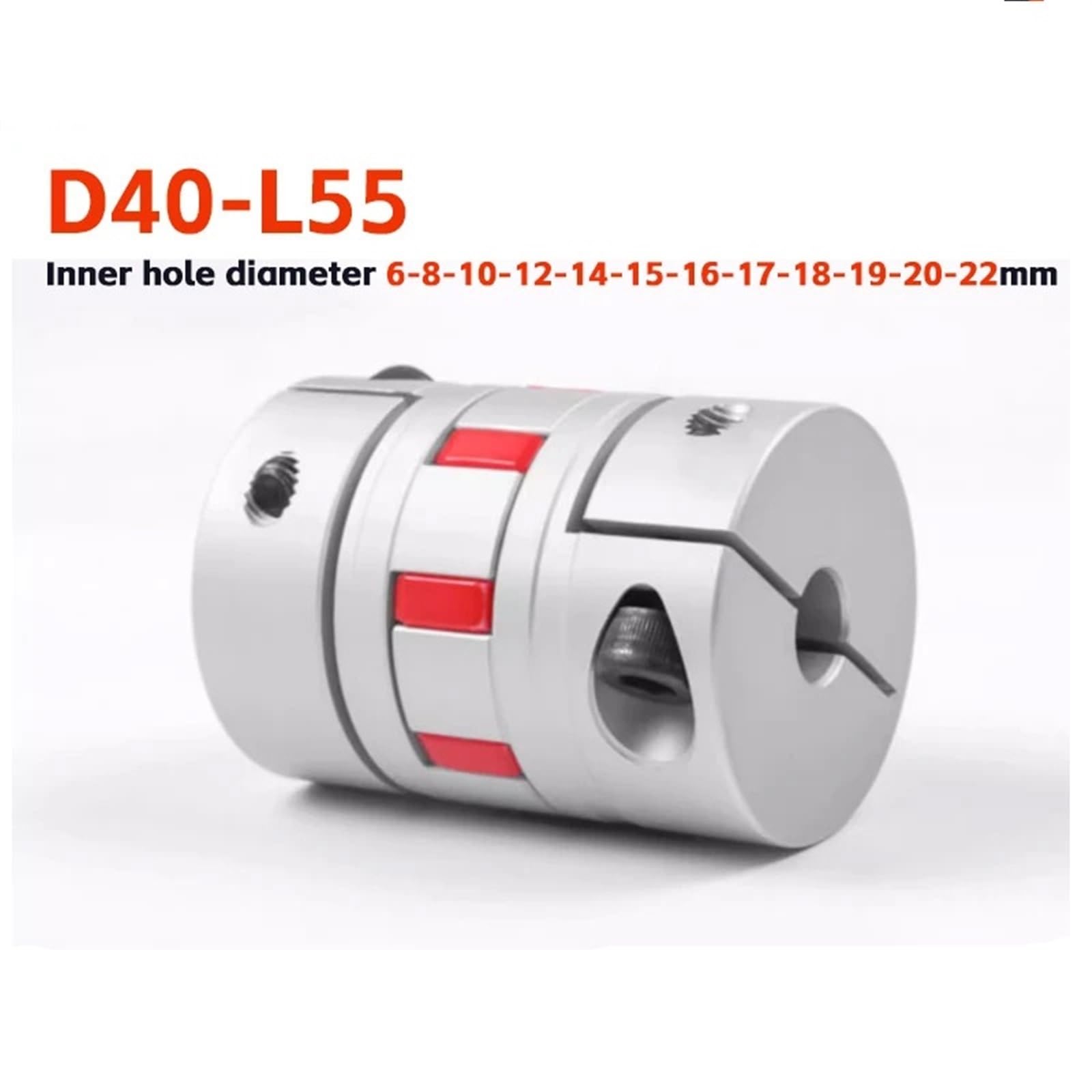 Giunto di precisione, 1 pz XB40*55 Giunto albero D40L55 flessibile in alluminio Connettore motore for vite a sfere del(45891)
