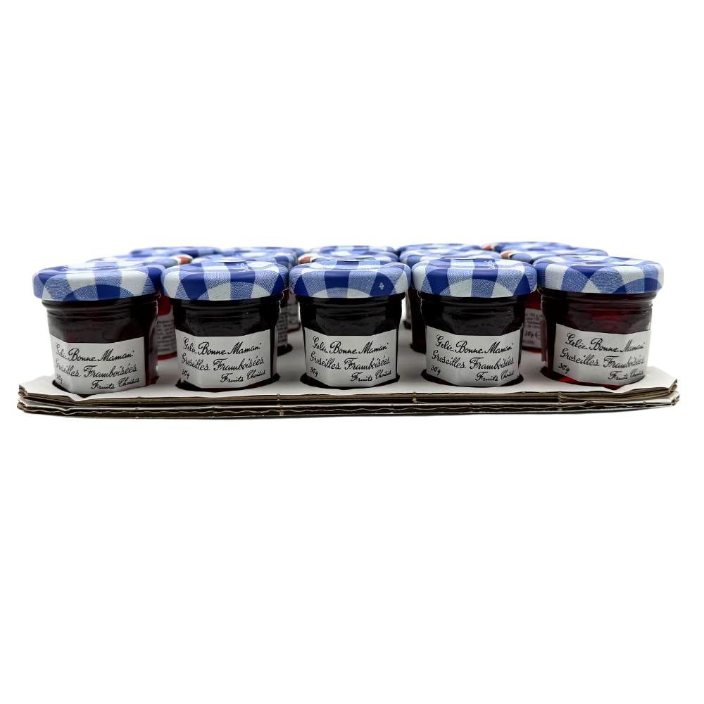 Bonne Maman Confiture de framboises et groseilles 30 g x 15