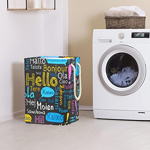 Panier à linge imperméable compact avec poignée pour trier le linge - 3