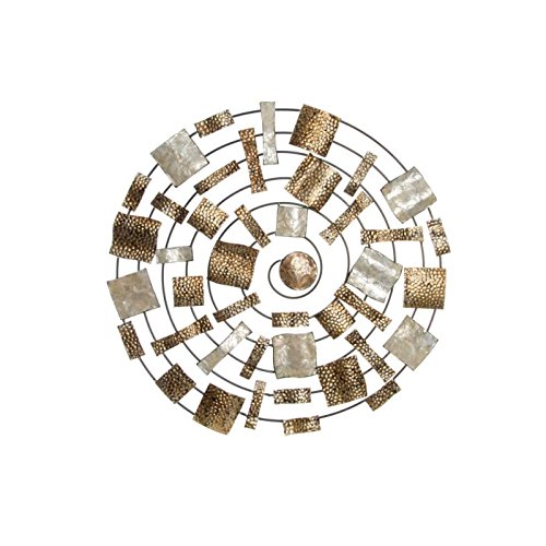 Dcasa - Mural de Pared Metal Espiral 90 cm