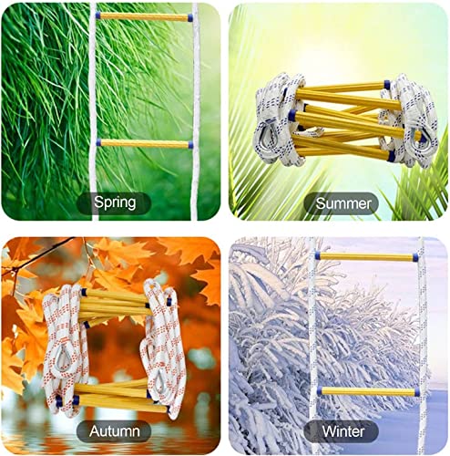 Échelle de corde d'évacuation durable avec fixations robustes - 7