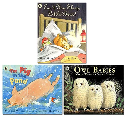 Image of Martin Waddell Collection 3 Books Set(Can't You Sleep Little Bear? , Owl Babies , Pig in the Pond)