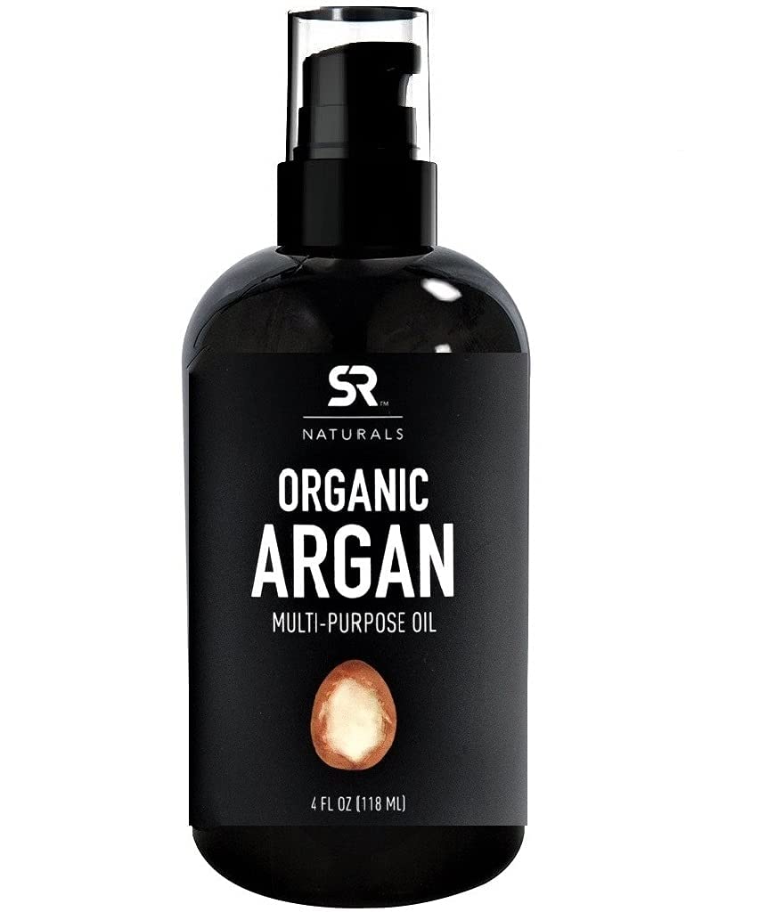 Sports Research Organic Argan Oil - 100% Multi-Purpose Oil for Hair - USDA Certified Organic, 100% Pure, Cold Pressed (4 Ounces)