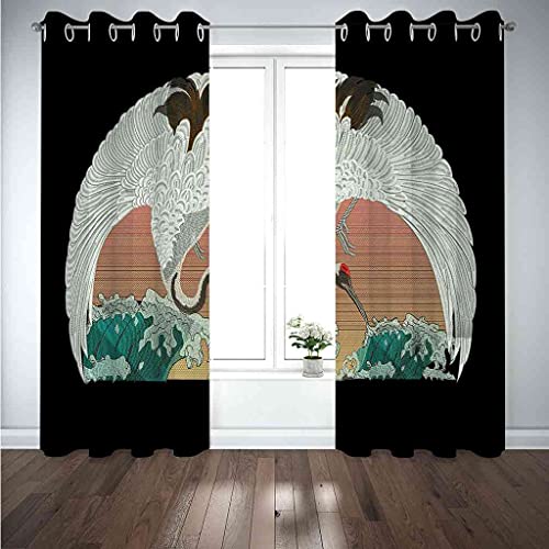 Rideau occultant imprimé oiseau pour une cuisine cocooning