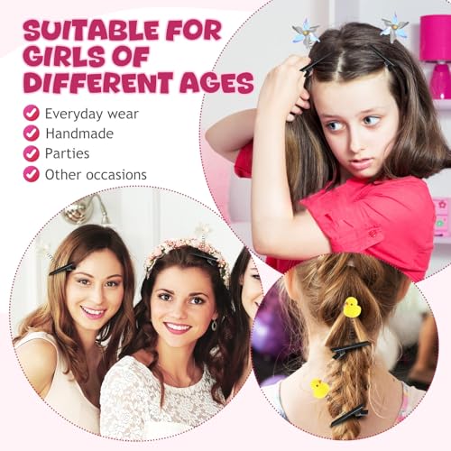Épingles à cheveux en fer robustes et plates pour customisation - 5