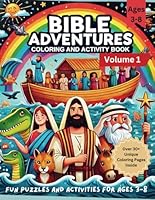 Bible Stories Coloring Book for Kids: Fun and Educational Activities from Creation to Miracles: Color Through the Bible with Interactive Puzzles, ... and Activity Book for Kids (Ages 3-8)) B0D92LT61T Book Cover