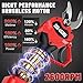 Dragro Upgraded Electric Pruning Shears Professional Cordless Electric Pruning Battery Powered, Tree Branch Pruner with 2 PCS Rechargeable 2 Ah Lithium Battery - 30mm (1.2inch) Cutting Diameter