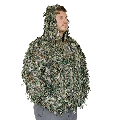 QuikCamo 3D Leafy Hooded 1/4 Zip Pullover Top4