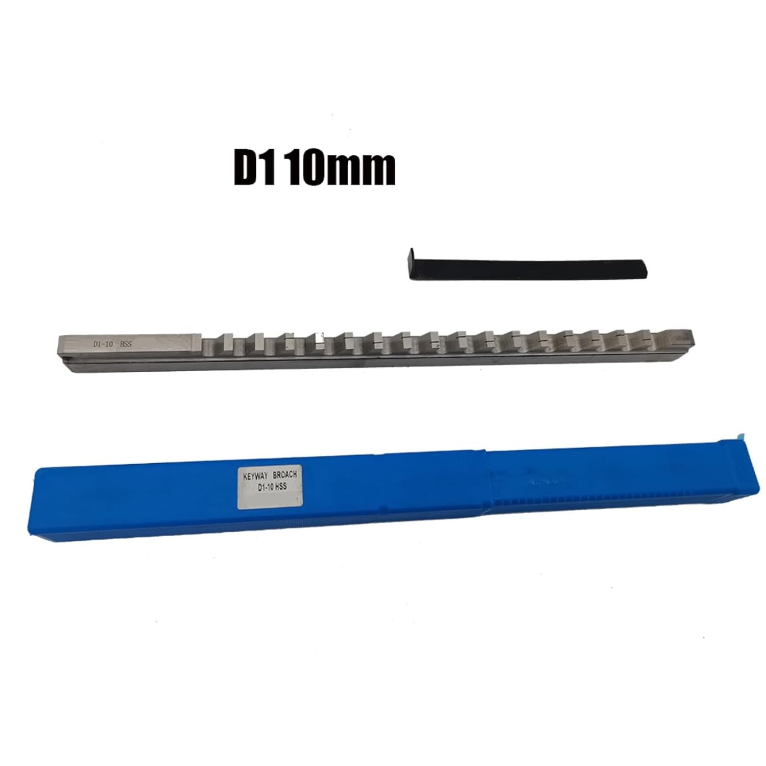 1PC 2/3/4/5/6/8/10/12/14/16/18mm A1/B1/C1/D1/E1 Type Push Type Keyway Broaches HSS Keyway Tools for CNC Machine Tool(D1 10mm)