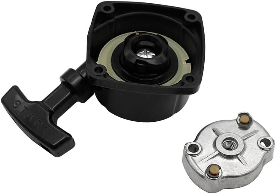 Rc Marine 26cc 29cc 30cc Engine Pull Starter for Zenoah CY RCMK QJ BWS Rc Racing Boat Parts Distance Between Mounting Holes is 50mm (Black)