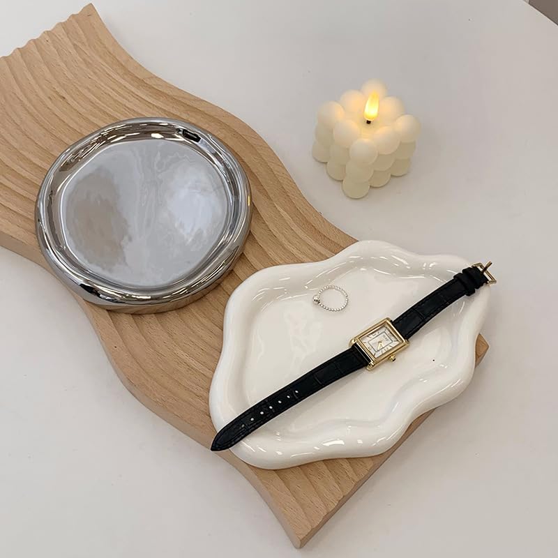 Amazon｜北欧風 雲朵型 陶器トレー | アクセサリー収納プレート | 結婚