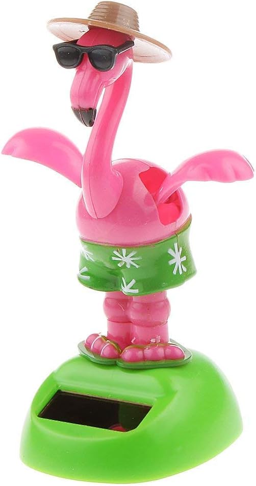 2pcs Solar Powered Car Toy Animal Solar Powered Dancing Dolls Dancing Cactus Crane Home Car Ornament Kids Toys Gifts image 2