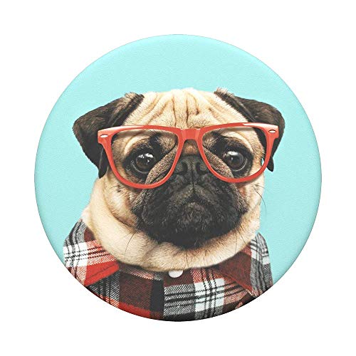 PopSockets PopGrip - Soporte y Agarre para Teléfonos Móviles y Tabletas con un Top Intercambiable - Studious Stu