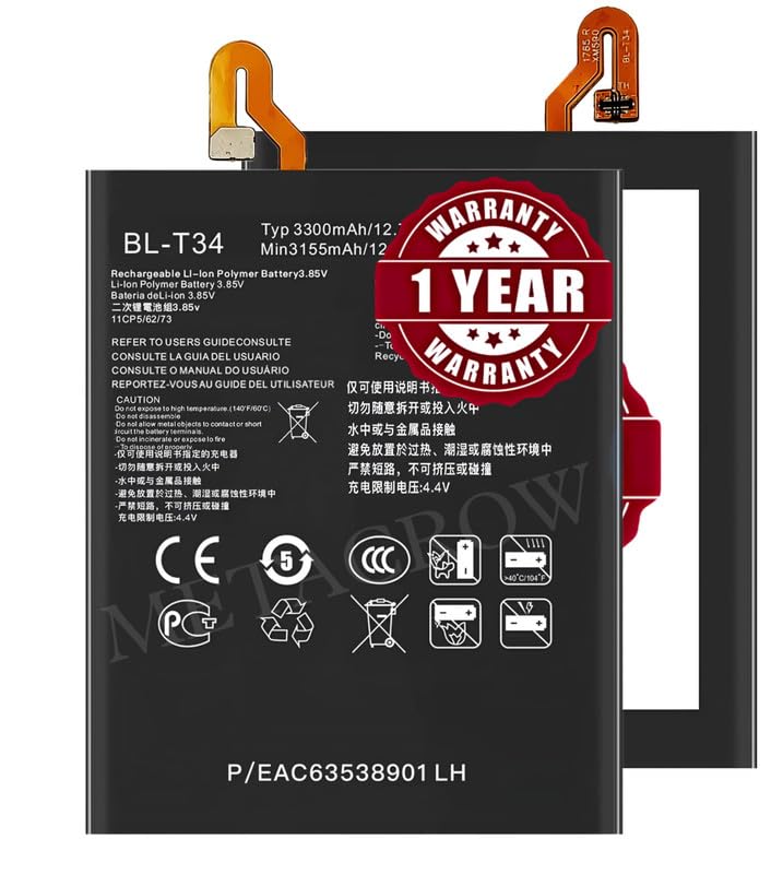 Image of Original BL-T34 Battery Compatible for LG V30+ - (3300mAh) - 1 Year Warranty BC46