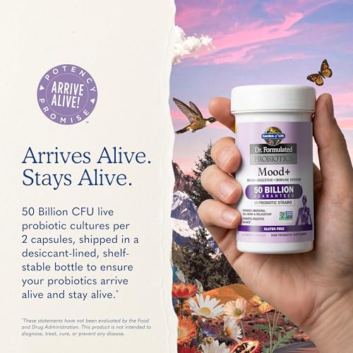 Garden of Life Dr. Formulated Mood+ Probiotic, 50 Billion CFU, Shelf Stable - image 7