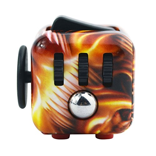 Balai Fidget Cube Toy Camo Anxiety Attention Stress Relief for Children and Adults (Phoenix)