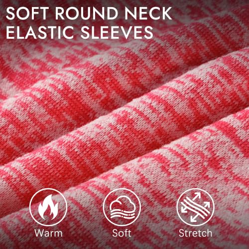 Image of 2 Pack Dog Sweaters for Small Dogs Girl Boy Winter Fleece Clothes Warm Soft Dog Sweatshirt Outfit for Dogs Cats Pet Apparel (Rose+Red, XS (Back: 9.8 inch,Chest: 13.7 inch, 3.5-5.5lbs))