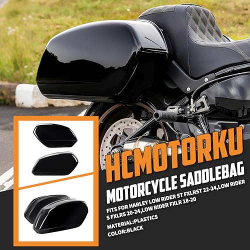 Alforjas rígidas con kit de acoplamiento para Harley Low Rider ST FXLRST 2022-2024, FXLRS 2020-2024 y FXLR 2018-2020 color negro miniatura 2