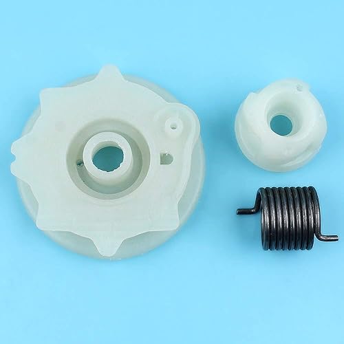 Fricgore Piezas de repuesto para polea de arranque de retroceso Kit de cubo de resorte para Husquarna 137 142 235 235E 236 236E 240 Motosierras Moto