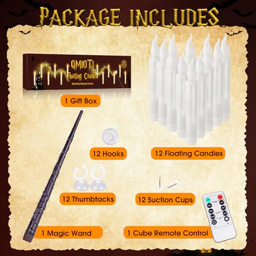 Qmioti FC-01 Floating Candles With Wand Timer Remote Control thumb #1