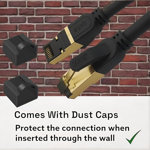 Reulin Ethernet Kabel 3M - Plug & Play Cat8 LAN Kabel TP 40G RJ45 Netzwerkkabel So verbinden Sie den Modem Router Hub mit Smart Tv, Ethernet Splitter, Gigabit Switch, Gaming (3M) – Bild 6