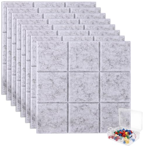Carreaux de tableau d'affichage en feutre pour fixer vos notes sans percer les murs
