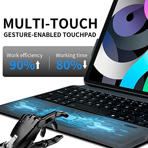 Vicoogo Custodia Tastiera per iPad 9a / 8a / 7a