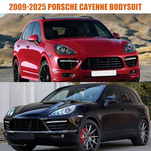 Image of Waterproof Car Cover Replace for 2009-2025 Porsche Cayenne, 6 Layers All Weather Full Car Covers with Zipper Door & Windproof Bands for Snow Rain Dust Hail Protection (Cayenne)