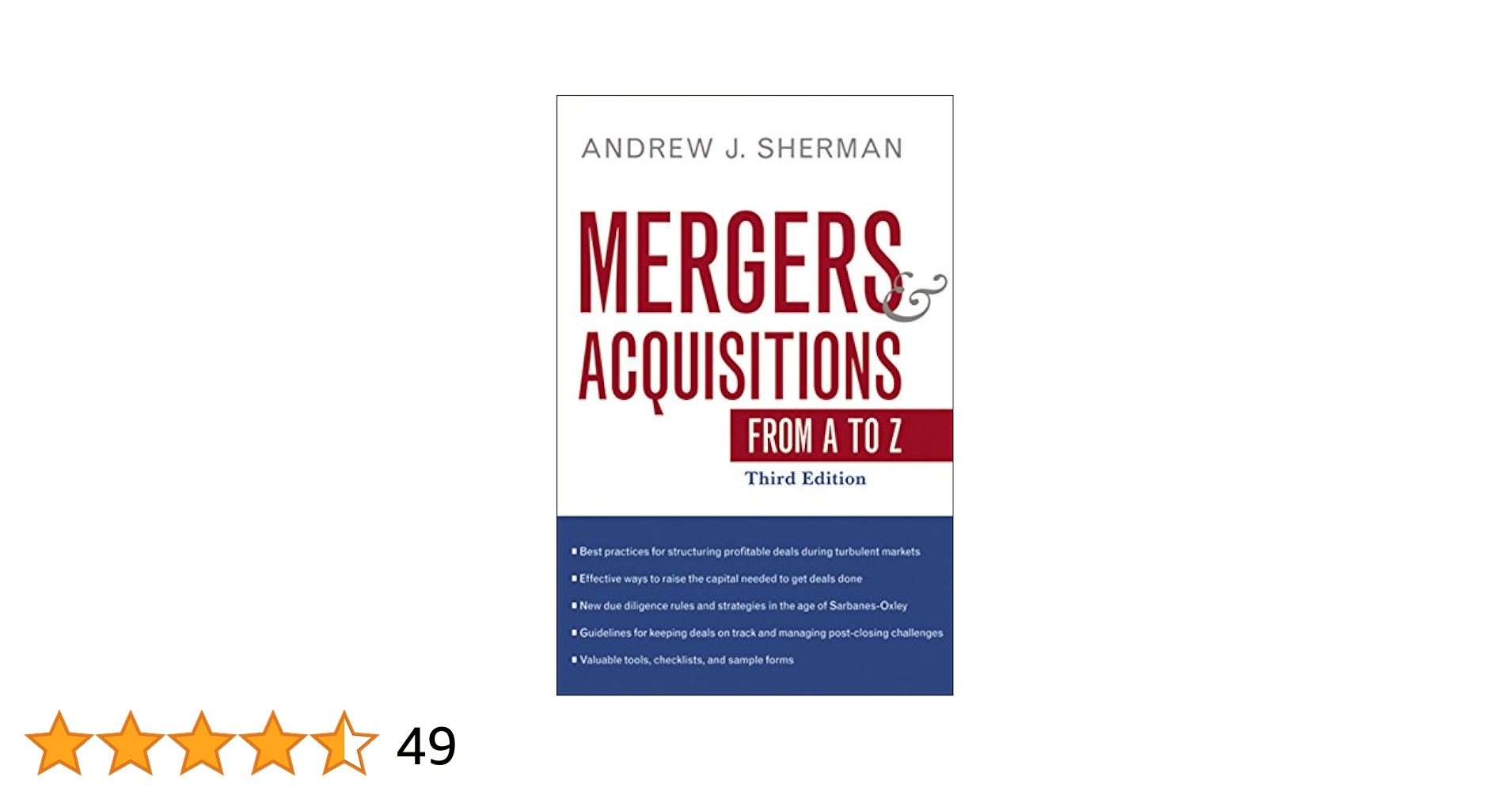 Amazon.co.jp: Mergers & Acquisitions from A to Z : Sherman