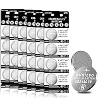 Lot De 6 Piles CR2430 Lithium 3V - Pour Porte-clés Voiture, Télécommandes, Montres - Emballées Individuellement - 9