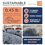 Baser Original Sandbags Fillable Weight Bags for Patio Umbrella Bases, Weather Resistant Recycled Polyester for Outdoor Furniture Windproof Stability - Image 4