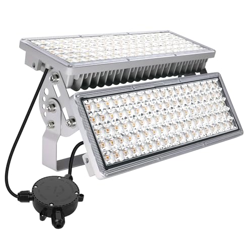 POWFUL 200W LED Strahler Außen 28000LM Flutlicht LED Fluter 3000K Warmweiß IP67 Wasserdicht Scheinwerfer Aussen Einstellbarem Winkel für Garten...