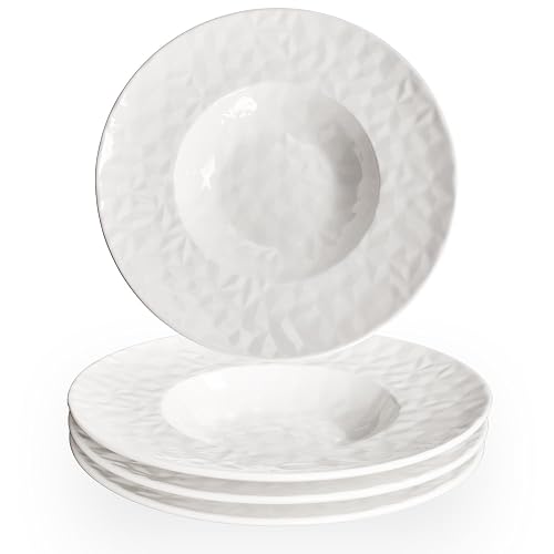 Porcelain Soup Bowls soup Plate Pasta Bowl Set of 4