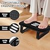 Poggiapiedi Ergonomico da Scrivania con Funzione Massaggio - Sgabello Poggia Piedi Confortevole, Ideale per Ufficio e Casa, Favorisce la Circolazione