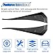 2PCS Car Fenders Side Vents Sticker, TPU Waterproof Car Spoiler Kit, Air Flow Intake Hole Grille Protection Cover, Universal Side Vents Decorative Accessories for Most Cars (Carbon Fiber)