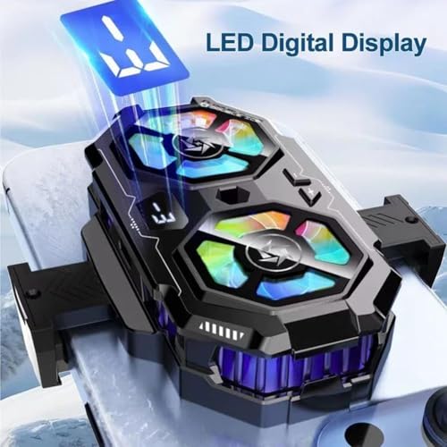 Image of BKN Fast Ultra SL-22 Cooling Mobile AC Fan Radiator | Mobile Cooler USB Powered Fan Cooling Radiator Game Cooler -3 degree for Mobile Phone Gaming, Live Streaming, Outdoor Vlog, Gaming