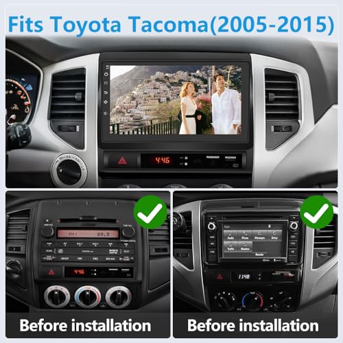 Image of Junsun 8 Core 64GB ROM Car Radio Stereo for Toyota Tacoma 2005-2015 Carplay | Support JBL Sound System, 5G WIFI Wireless CarPlay /Android Auto,GPS DSP RDS Bluetooth 5.0 Rearview