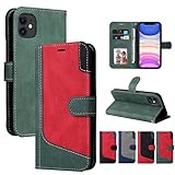 xinyunew Funda Compatible con LG K10 2017,Estuche de Protección de Cuero Premium para Empresas (Magnetismo,Estuche Abatible,con Ranura para Tarjeta)-Verde