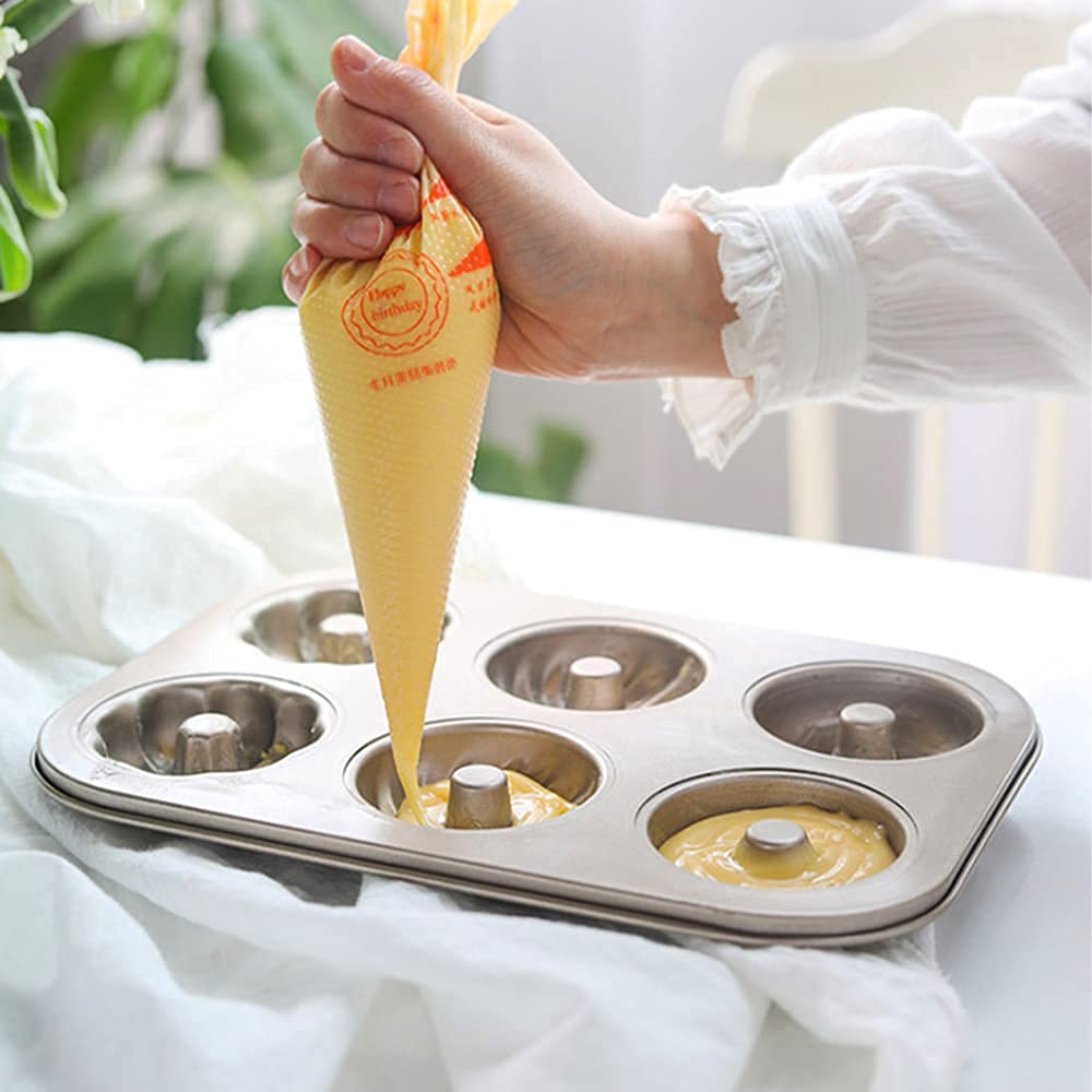 Donut-Form mit 6 Mulden, antihaftbeschichtet, Karbonstahl, Muffinform, Cupcake-Form für Donut-Muffins