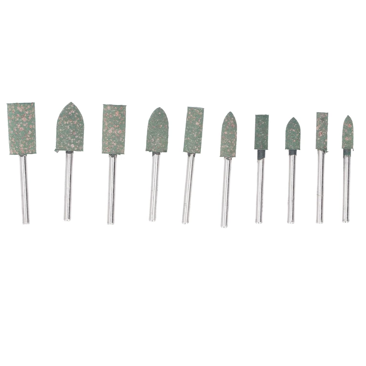 100Pcs Rubber Grinding Head Polishing Bit Set, Various Sizes, Easy Installation, Sturdy 3mm Shaft, Wide Application on Mould, Glass, Metal, High Efficiency