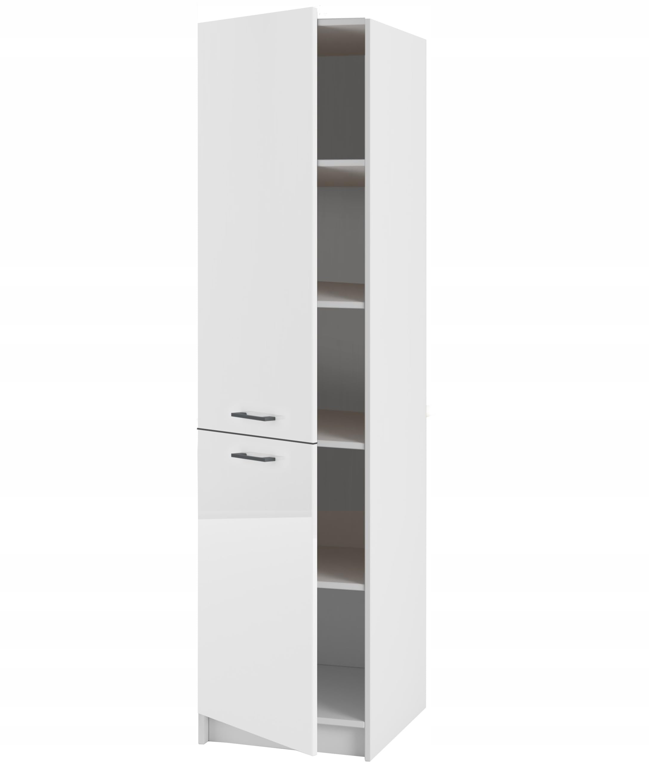 Küchenhochschrank 50 cm mit Türen – Stabile - funktionale Schranklösung für die Küche - MDF-Front - Flexible Türmontage - einfache Selbstmontage - ideal für modernes Küchenlayout