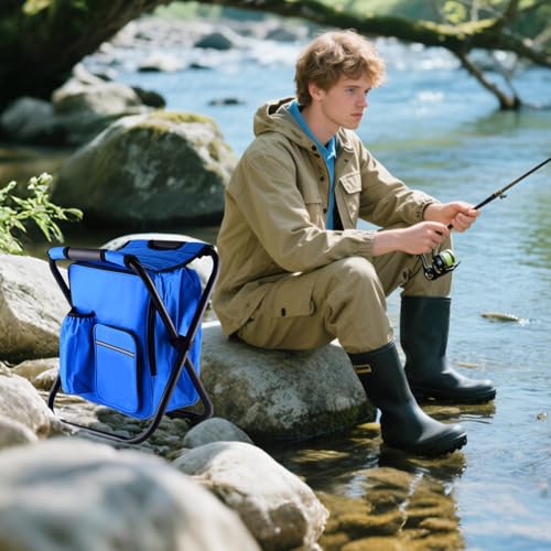 Sac à dos tabouret pliable isolant idéal pour vos sessions de pêche et camping en forêt - 4
