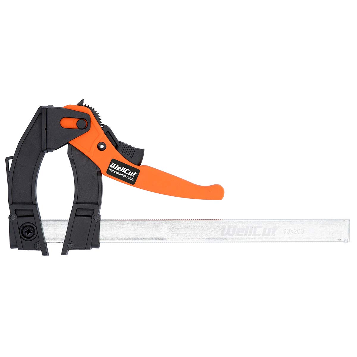Wellcut Multicolor Lever Bar Clamp Trigger Series For Wood Working,90X200 Clamping Force 70 Kg, Wc-Lf920 Size 0.7495716908