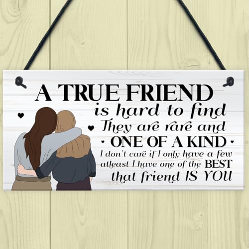 Signs Plaques TRUE FRIEND Friendship Gift For Best Friend Gift For Her House Decor - Afbeelding 3