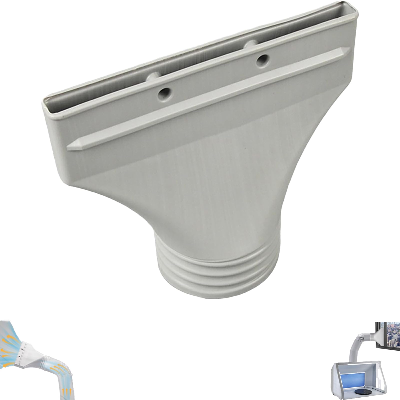 Accessoire Climatisation Portable Adaptateur Universel Pour Climatiseur Mobile - Raccord De Tuyau D'échappement 130/150 Mm - Installation Facile Sans Ruban Connecteur Tuyau 130-150mm