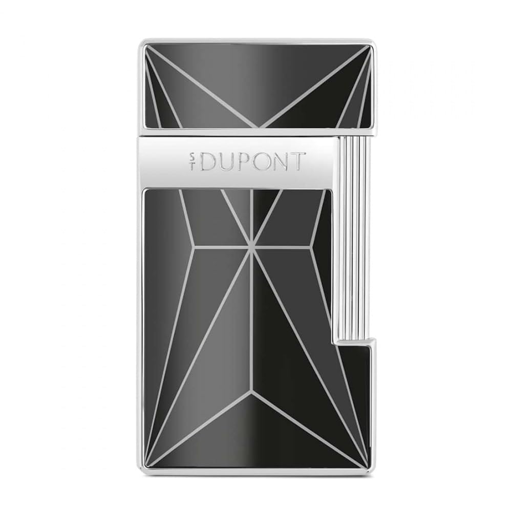 Encendedor ST Dupont Fire X Slimmy Negro y Cromado